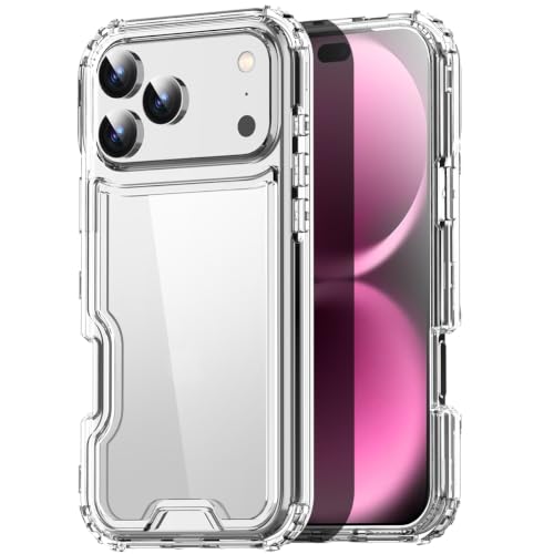 AICase for 18 Pro Max Case Clear 3 in 1 Heavy Duty Protection