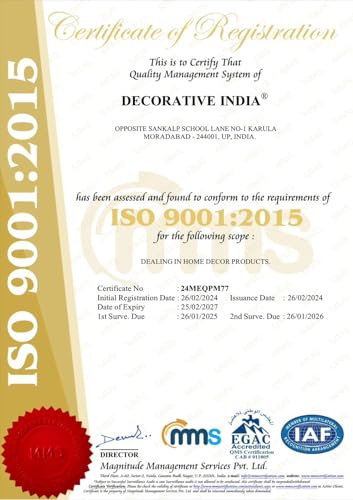 Image of DI: Decorative India 100% Pure Copper Water Bottle | Leak Proof, Durable & Rust Proof | Non-Toxic & BPA Free Bottles | Eco Friendly Water Bottle (900 ml) Royal Blue