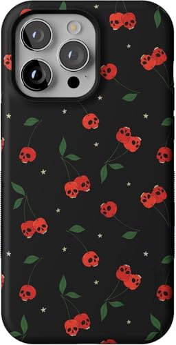 Casely iPhone 14 Pro Max Case | Sweet Revenge | Cherry Skulls | Bold Protective Design | Compatible with MagSafe