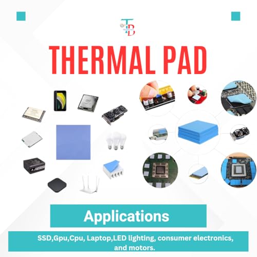 Image of TRUEBOND Thermal Conductive Silicone Pad (12WMK- THERMAL CONDUCTIVITY) PACK OF 4 (Blue, 70x22x0.5 MM)