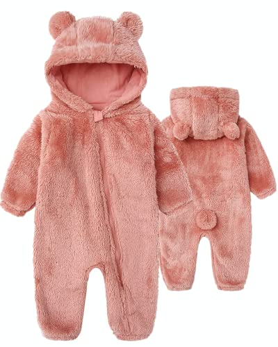 Image of CHAOJIESI Most Desirable Infant One Piece Romper Unisex Well Made Photography Outfit for Baby Boys and Girls 9-12 Months Pink