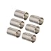 Linsoir Beads Rhodium Tone Inner Hole Size 12mm Glue-in Magnetic Clasps for 12mm Cords Pack of 10 Sets
