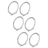Ruifan 3prs Non Pierced Stainless Steel Clip on Closure Round Ring Fake Nose Lip Helix Cartilage Tragus Ear Hoop 20G 10mm Steel