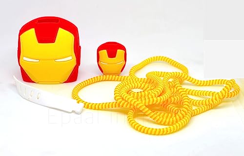 Image of J'TTON Case Cover for 18W /20W iPhone Adapter & USB-C Cable | Cute 3D Cartoon Character (Yellow I Man)