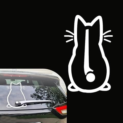 ZBGUN Car Rear Wiper Cat Sticker Cover