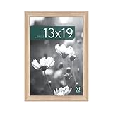 MCS Studio Gallery Classic 13x19 Picture Frame Natural Woodgrain, Vertical & Horizontal Wall Hanging Large Picture Frame for Photos, Posters & Art Prints (1-Pack)