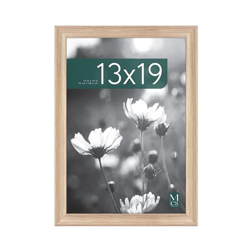 MCS Studio Gallery Classic 13x19 Picture Frame Natural Woodgrain, Vertical & Horizontal Wall Hanging Large Picture Frame for Photos, Posters & Art Prints (1-Pack)