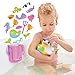 Yookidoo Jet Duck Mermaid Bath Toy with Powered Water Shooter - Sensory Development & Bath Time Fun for Kids - Battery Operated Bath Toy with 15 Pieces - Ages 2+