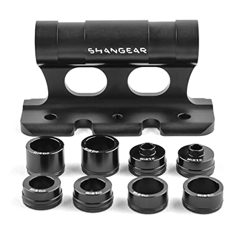 doorslay Mount Bike Rack, Bicycle Front Fork Fixed Clip,Fork Mount Bike Block with 4 Sizes Adapter for Outdoor Travel Cover