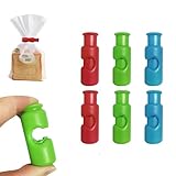 PQKL-party 6 clips para bolsas, clips de chip, clips para bolsas de alimentos, clips reutilizables para bolsas de la compra, clips de cierre para aperitivos, clips de alimentos para bolsas de plástico