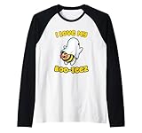 amo i miei boo-tee | cute ghost bee funny halloween per maglia con maniche raglan