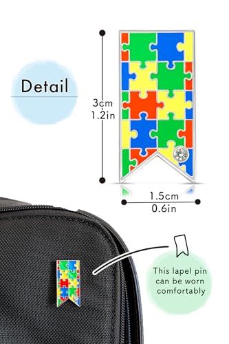 Image of Awareness Ribbon Lapel Pin Ribbon Support Colors Brooch Pin Badges