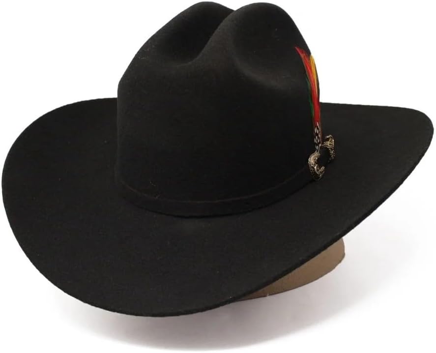 Original Tombstone 20X Texana Estilo Sinaloa Chaparral Western Cowboy Felt Hat - Black - Image 3
