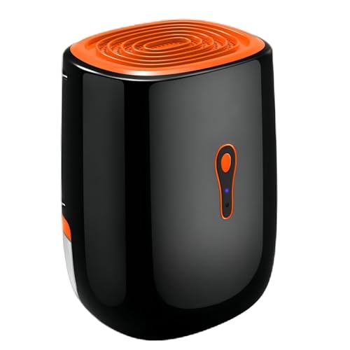 Deshumidificador - Deshumidificador Eléctrico, 300ml/24h Deshumificadores de Humedad, con Apagado Automático, Silencioso, Para Sótano de 20m², Dormitorio, Baño