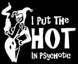 Legacy Innovations Harley Quinn White Decal Vinyl Sticker|Cars Trucks Vans Walls Laptop| White |5.5 x 4.5 in|LLI601