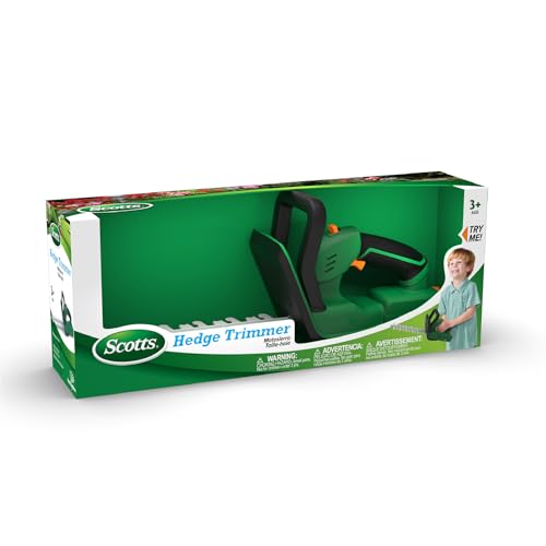 Scott\'s Role Play Kids Hedge Trimmer - Battery Operated Hedge Trimmer for Kids - Fun Pretend Play Tool for Outdoor Experience - Safe and Realistic Design for Little Landscapers. Ages 3+