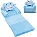 YUEHAPPY® Chaise en Peluche pour Enfants Prince Canapé Fauteuil Siège Bébé Petit Canapé Siège Fauteuil Bébé Lavable-Bleu 50X40x45cm(20X16x18inch)