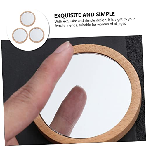 Espejo de viaje pequeño NOLITOY 9 piezas para maquillaje miniatura 3
