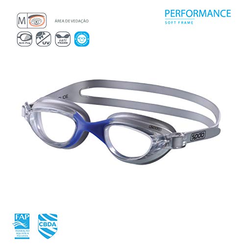 Oculos Slide Speedo Único Prata Cristal