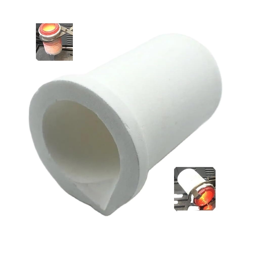 Tygiel kwarcowy 1 szt. do topienia metali - trwałe pojemności 1 kg, 2 kg, 3 kg, 4 kg dla metalurgii i elektroniki(3kg)