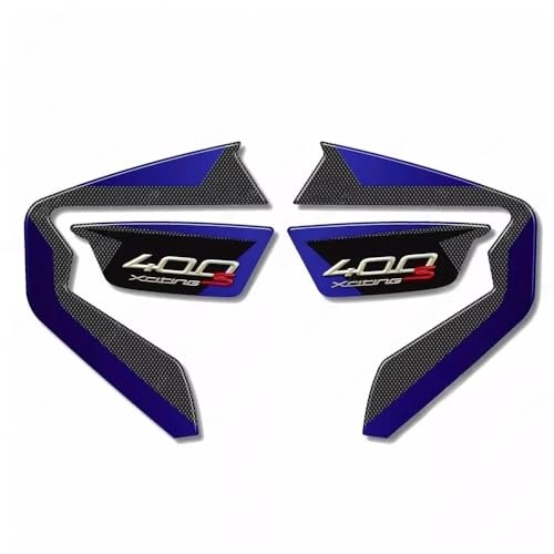 Autocollant de protection réservoir moto Xciting S400 2019 grip genou