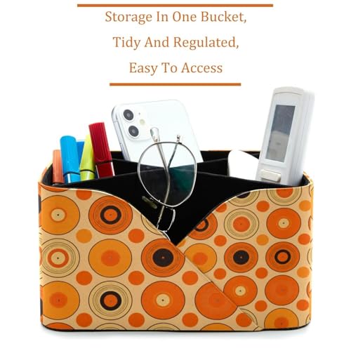 Organiseur de bureau pour papeterie style pop orange pour sublimer votre espace télétravail