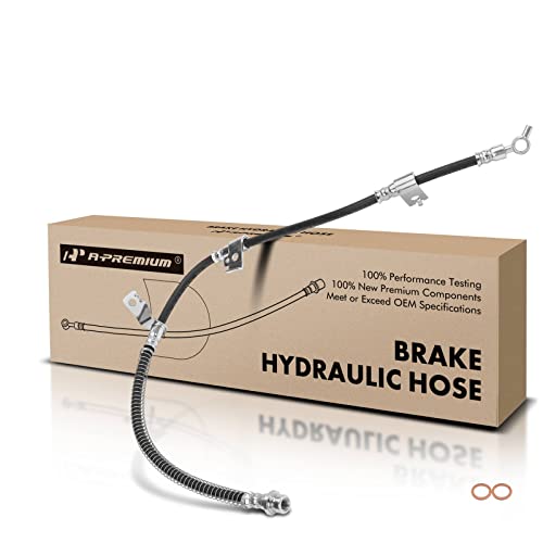A-Premium Front Driver Brake Hydraulic Hose Compatible with Select Hyundai Models - Azera 2006-2011, Sonata 2006-2010 - Replace# 587310A000