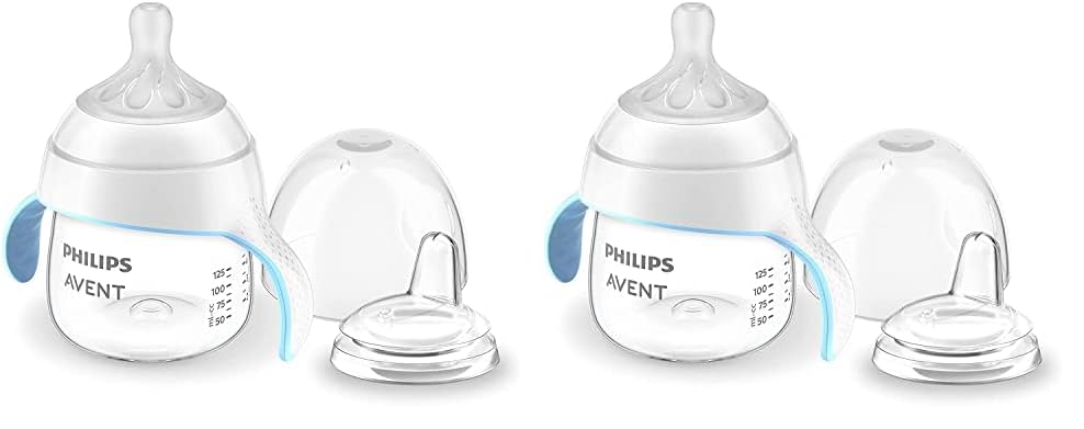 Image of Philips Avent Natural Trainer Sippy Cup with Natural Response Nipple and Soft Spout, 5oz, 1pk, SCF263/01 (Pack of 2)