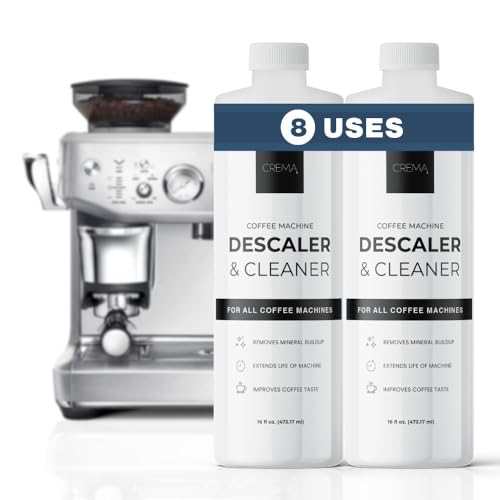 CREMA Coffee Products – Coffee Machine Descaler & Cleaner – Compatible with All Machines - 32 fl oz (8 uses)