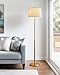 Oneach Modern Torchiere Floor Lamp 150-Watt light 70.5-Inch with Frosted White Alabaster Glass Shade,Brushed Steel,Lamps for Reading Living Room Bedroom