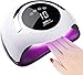 Produktbild UV Nageltrockner Für Gel Nagellack, Upgraded 120W LED UV Lampe Für Gelnägel, Auto-Sensor Aushärtelampe Mit 4 Timer Einstellungen, Nagelwerkzeuge Für Fingernagel Und Zehennagel