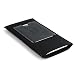 Dockem Felt Wallet Sleeve for iPhone Xs Max, iPhone 8 Plus, 7 Plus & 6/6S Plus - Minimalist Wool-Style Fabric Sleeve with 2 Synthetic Leather Card Slots; Professional Executive Slip-on Cover [Black]