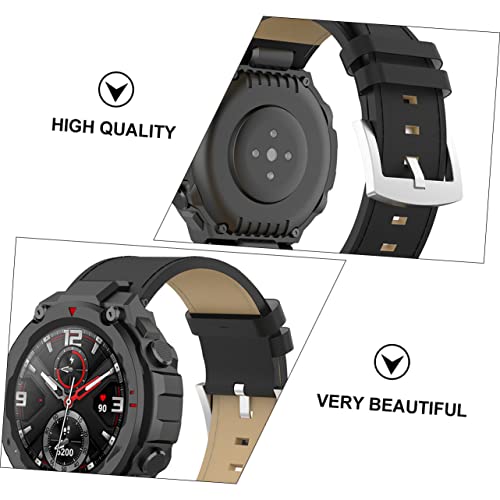 Lurrose 1set Watchband Comfortable Replacement Strap Set Black Easy to Install Wristwatch Accessory3