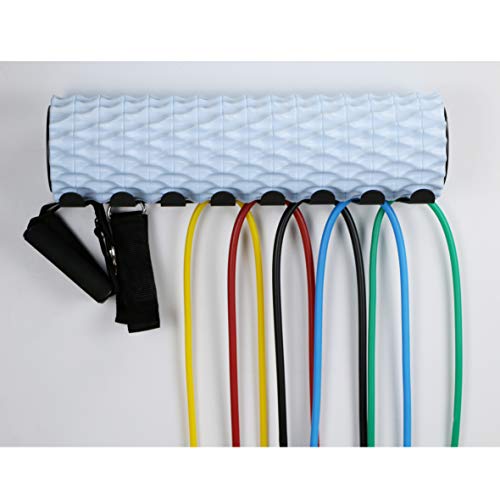 Multi-Purpose Gym Equipment Storage Rack Resistance Bands Storage Hanger Heavy Duty Gym Rack for Exercise Bands, Lifting Belts and Jump Ropes - Thumbnail 7
