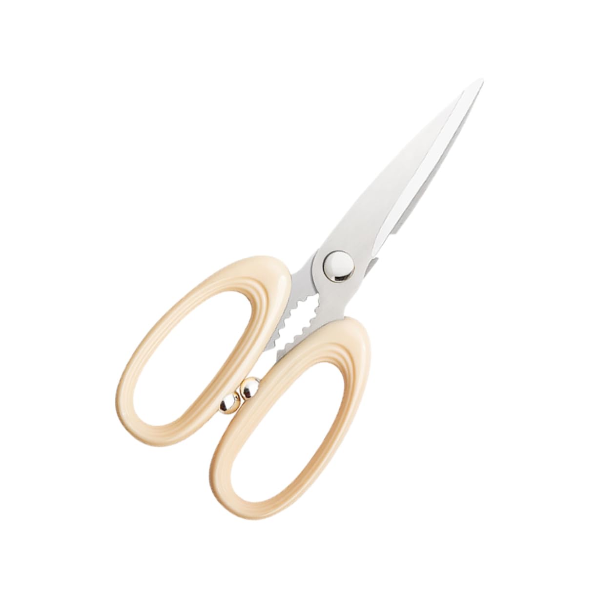 SOLUSTRE Ergonomic Handle Design Non-slip Kitchen Scissors Heavy Duty Meat Scissors Stainless Steel Kitchen Shear for Bone