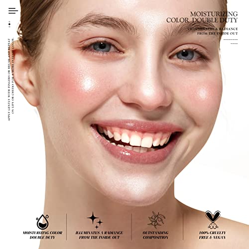 Bayfree Mulit Glow Balm, Cream Blush For Cheeks, Blush Balm Face Makeup, Radiant Finish, Hydrating, Creamy, Lightweight & Blendable Color, Vegan & Cruelty-Free Face Balm, 0.63 Oz (Nude Gardenia) #TOP4