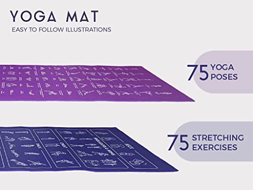 Instructional Non-Slip Yoga Mat - Image 3