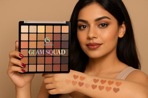 Image of My Colors Strokes Glam Squad Eyeshadow Palette | 44 Colors Highly Pigmented Blendable Shades | Matte & Shimmer Multicolor Eye Makeup 48g