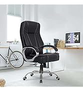 Green Soul Vienna Premium Leatherette Office Chair, High Back Ergonomic Home Office Executive Ch...