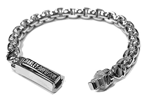Harley-Davidson Men's Willie G Skull Logos Chain Bracelet - Stainless Steel3