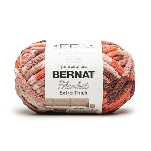 Image of Bernat Blanket Extra Thick Rusted Yarn - 1 Pack of 21.12oz /598.74g - 100% Polyester - #7 Jumbo - 72 Yards - Chunky Yarn for Hand Knitting, Crocheting, Crafts & Amigurumi
