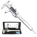 Electronic Digital Vernier Caliper -ROSIMO Stainless Steel Caliper 150mm/0-6 inch Measuring Tools with Extra-Large LCD Screen- inch/Metric Conversion