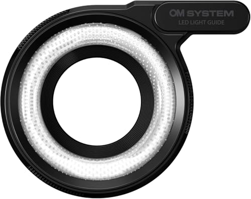 OM SYSTEM LG-1 LED Lichtleiter Makro Ringlicht – Perfekte Beleuchtung für Nahaufnahmen, geeignet für Tough TG-7, Olympus TG-6, TG-5 etc.,...