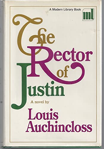 The Rector of Justin. Modern Library #383 B00DJ1ZHEQ Book Cover