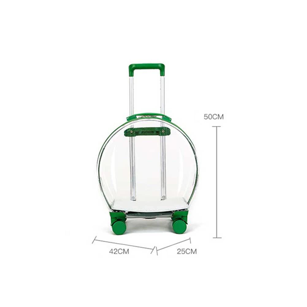 Bolsa de gato transparente portátil Multifuncional Mochila para mascotas Trolley