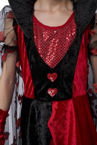 Disfraz Queen Of The Dark Hearts niña talla M miniatura 6