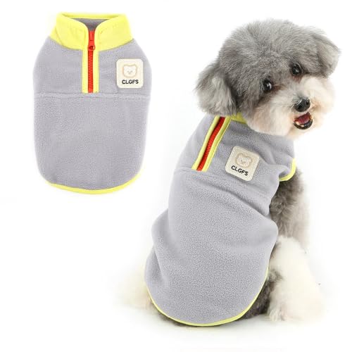 Pull en polaire pour petit chien idéal pour les promenades hivernales en ville