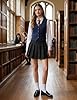 DRESS NICES Women Pleated Skirt A-Line Short Mini Basic Skirt School Uniform Cheerleader Skirts Skater Skirt Black L #5