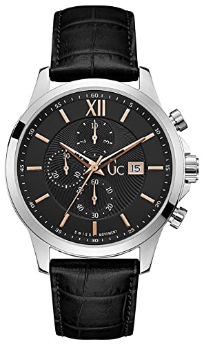 GC Watches Executive Montre Homme Analogique Quartz avec Bracelet Cuir Y27001G2