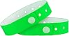 Ouchan Plastic Wristbands Black - 100 Pack Wristbands for Events Club Music Meeting Party Festival